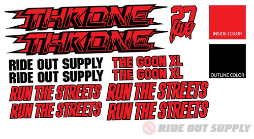 ROS Throne Goon XL Drip Sticker kit