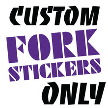 ROS Custom Reflective Fork Stickers ONLY