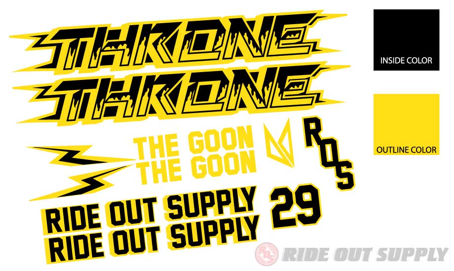 ROS Throne Goon 29'' Drip Sticker kit