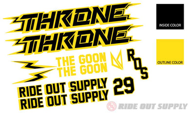 ROS Throne Original Goon 29'' Outline Sticker kit